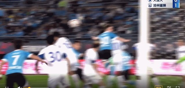 【中超】奥斯卡垫射林良铭头球 大连人1比1沧州雄狮